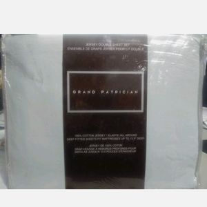 New Grand Patrician Jersey Knit Full sheet set